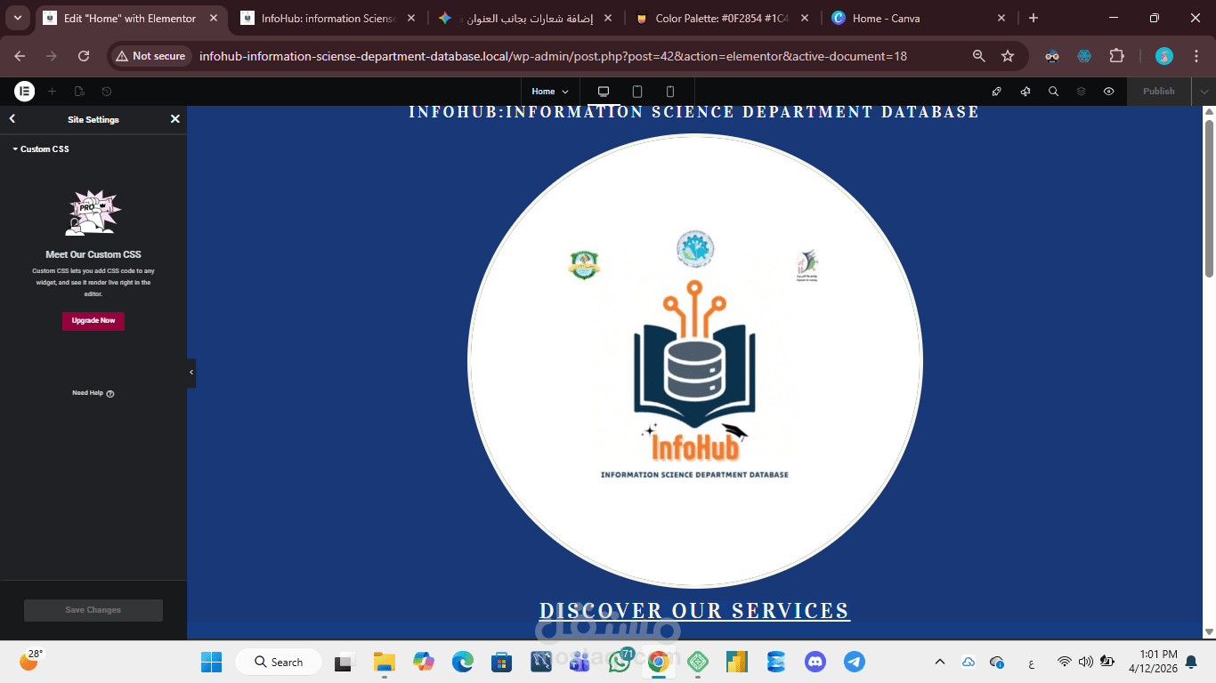 تصميم وتطوير موقع إلكتروني احترافي، متجاوب وسريع باستخدام WordPress & Elementor
