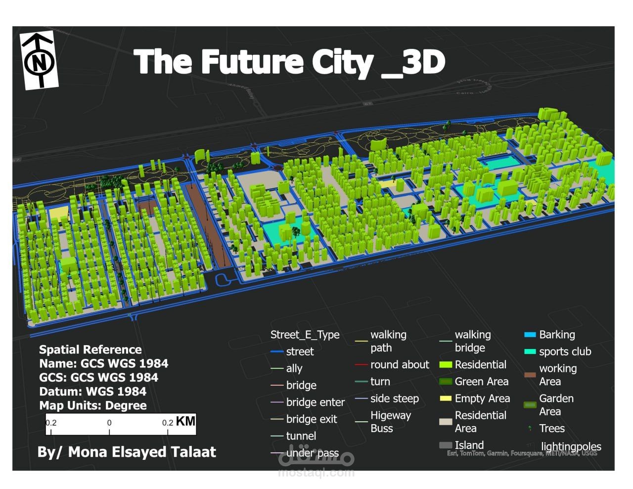 Full GIS Mapping, Road Analysis & 3D Animation for Future City – Egypt