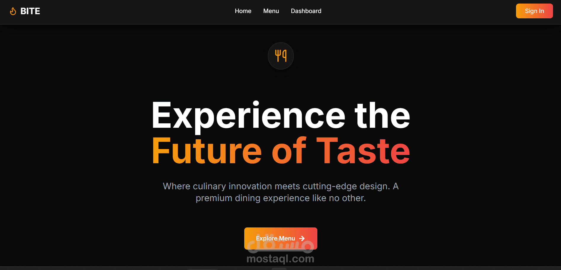 BITE Restaurtn Website