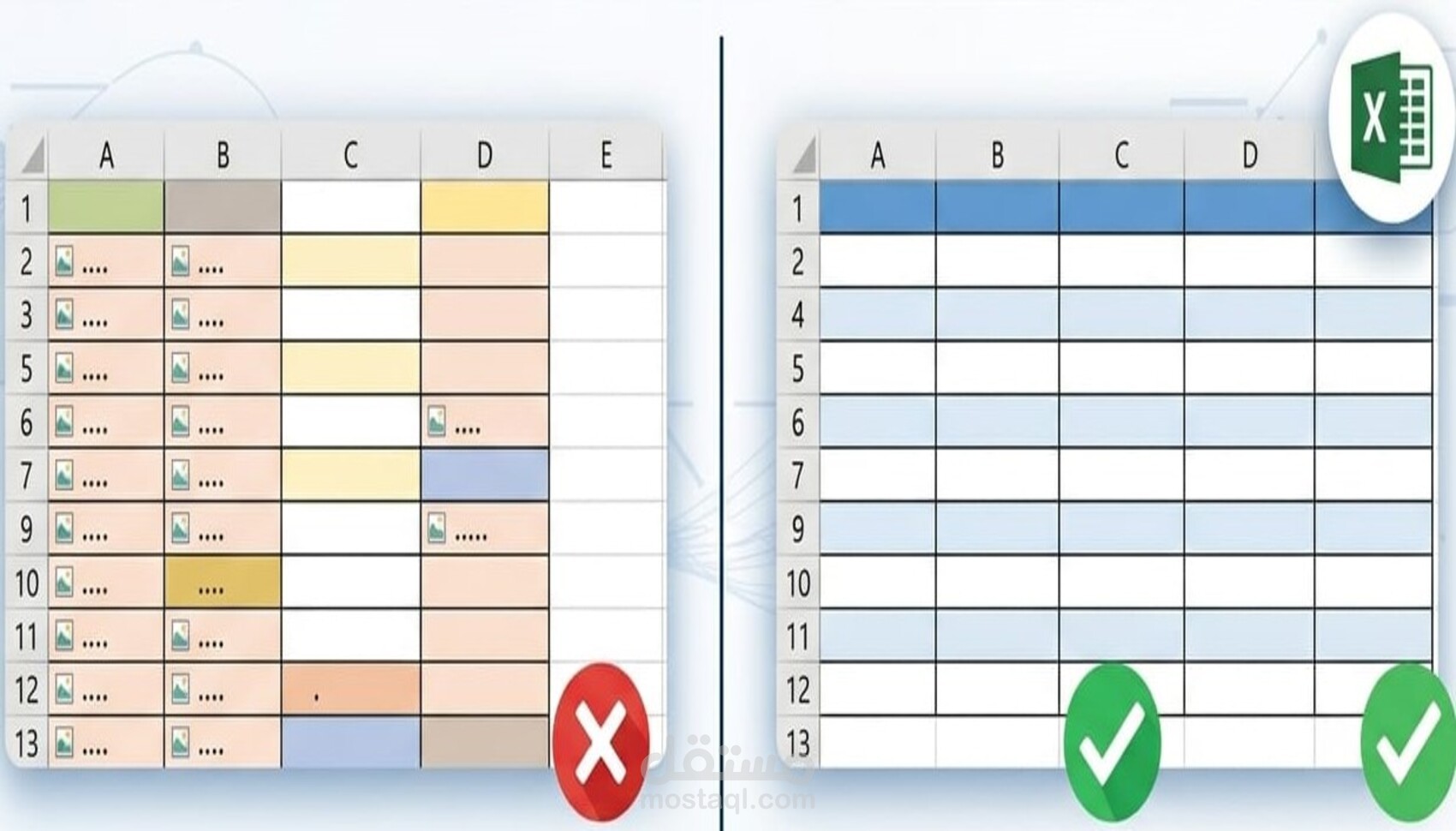 تنظيف وتنظيم البيانات وعمل Dashboard باستخدام Excel
