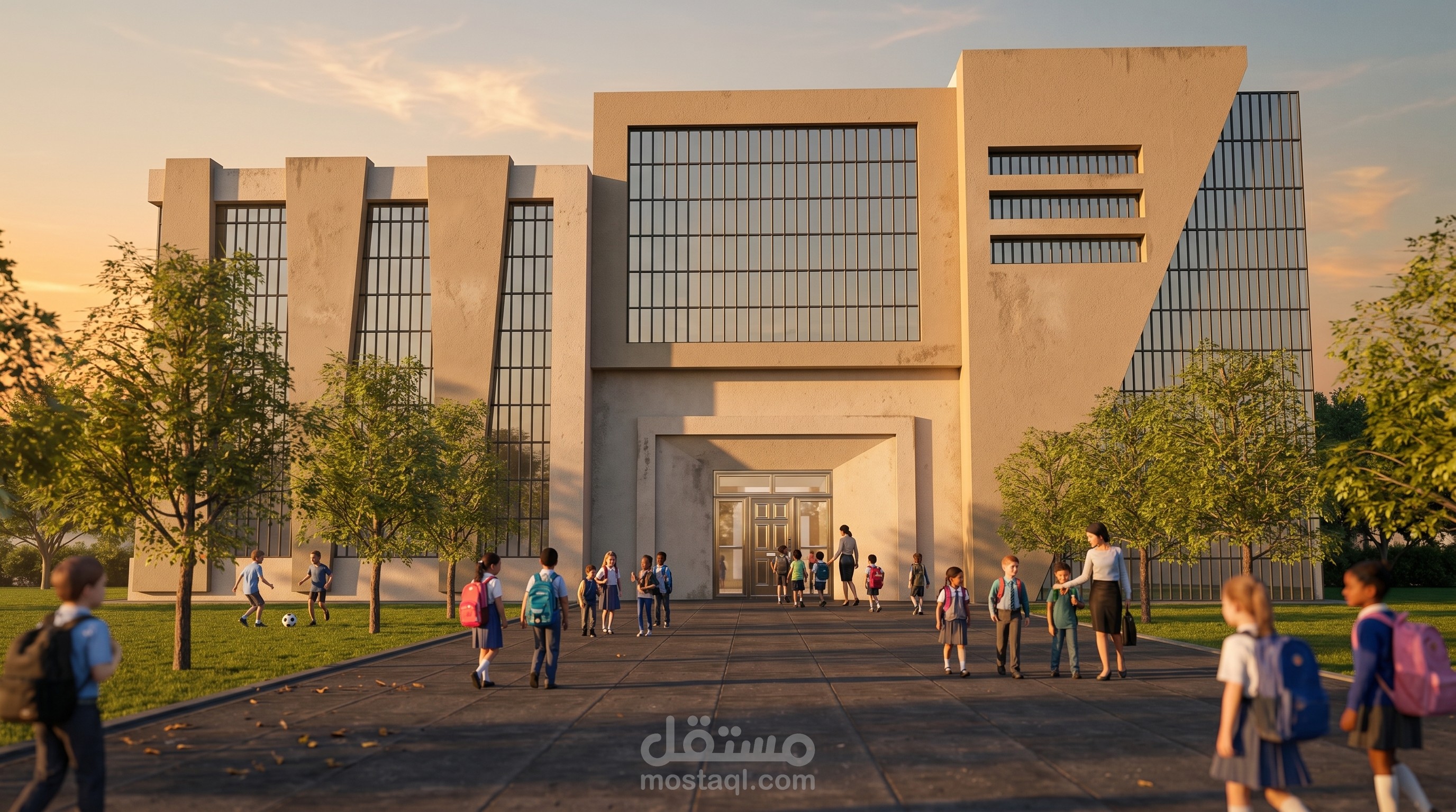 مشروع تصميم مدرسة خصوصية