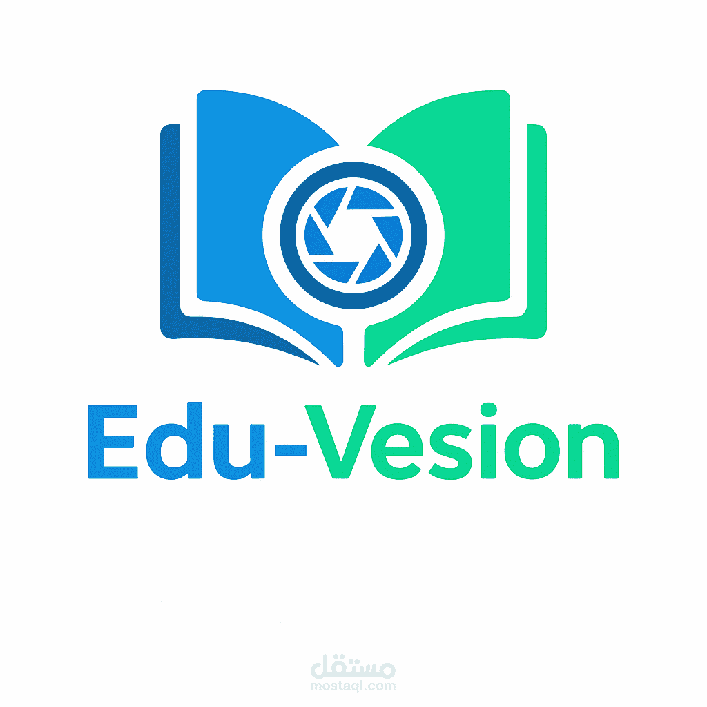 تصميم شعار احترافي لاستوديو إنتاج وصناعة محتوى تعليمي