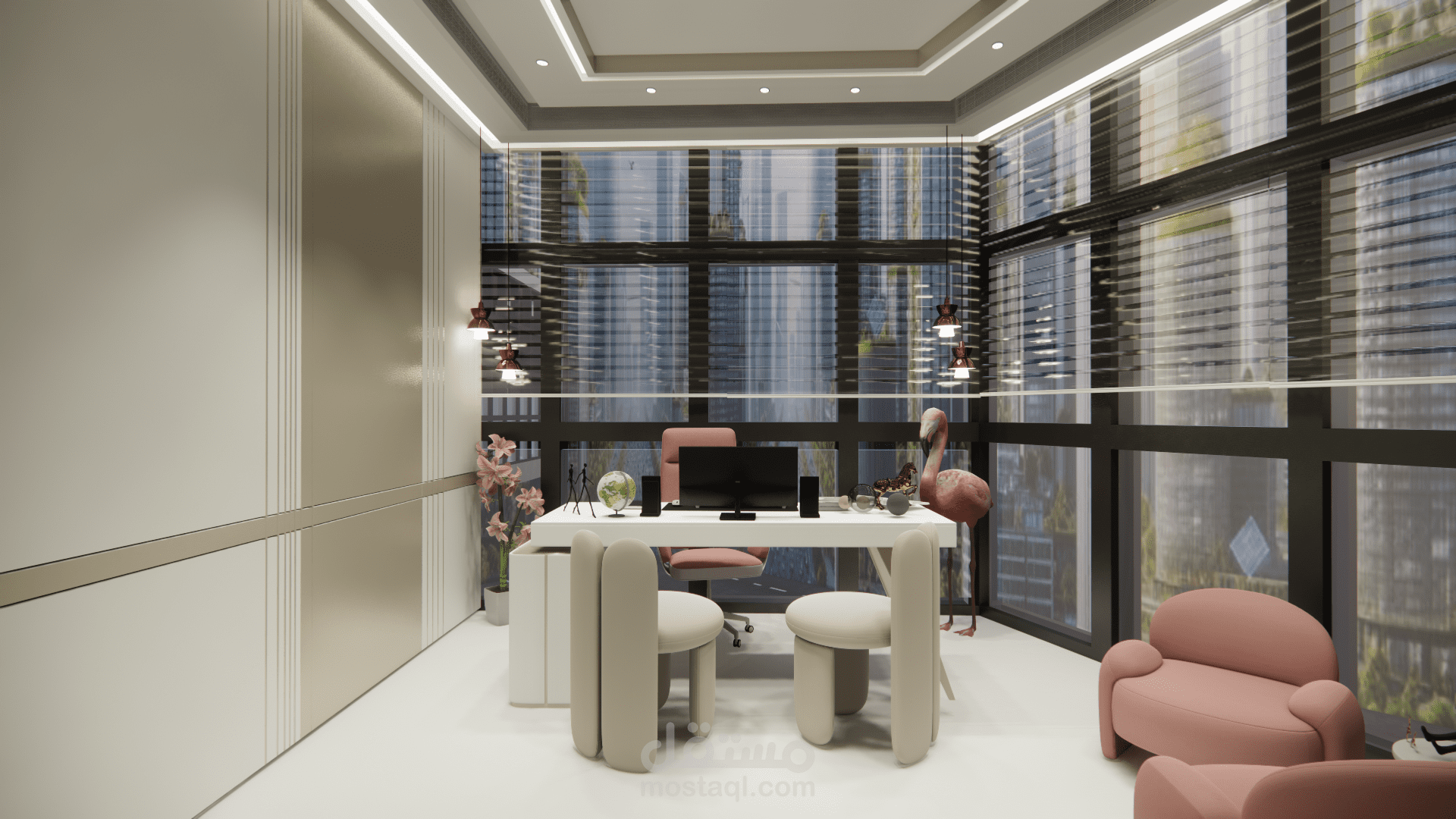 تصميم مكتب لشركة صدى للإعلانات