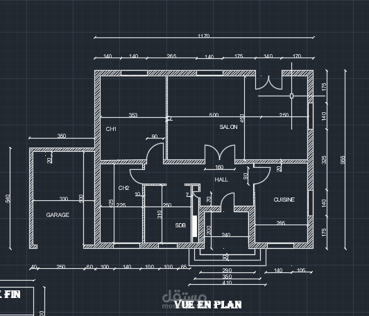 إنجاز رسومات AutoCAD