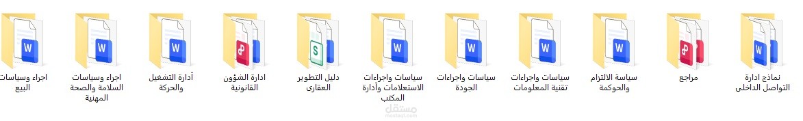 تطوير وانشاء سياسات واجراءات