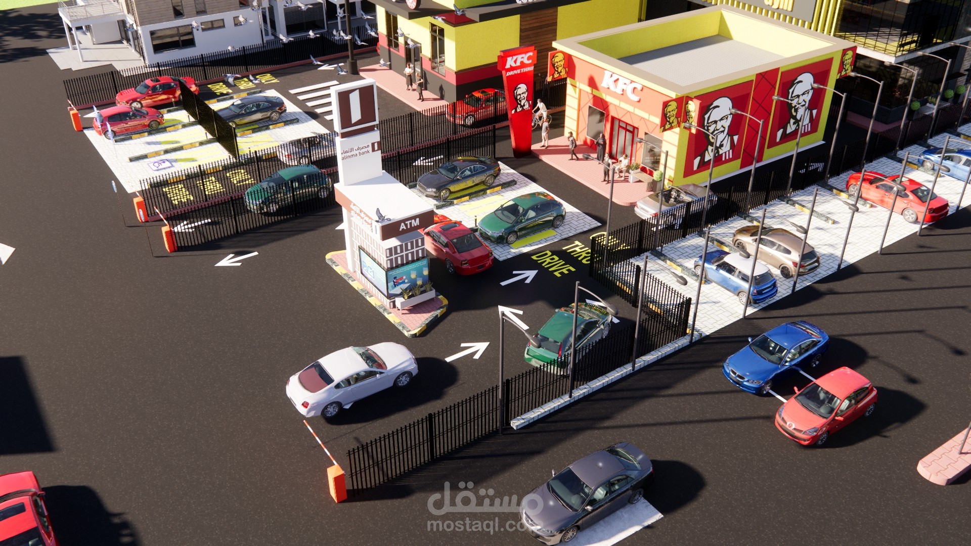 تصميم لمجمع تجاري باكتوبر مصر