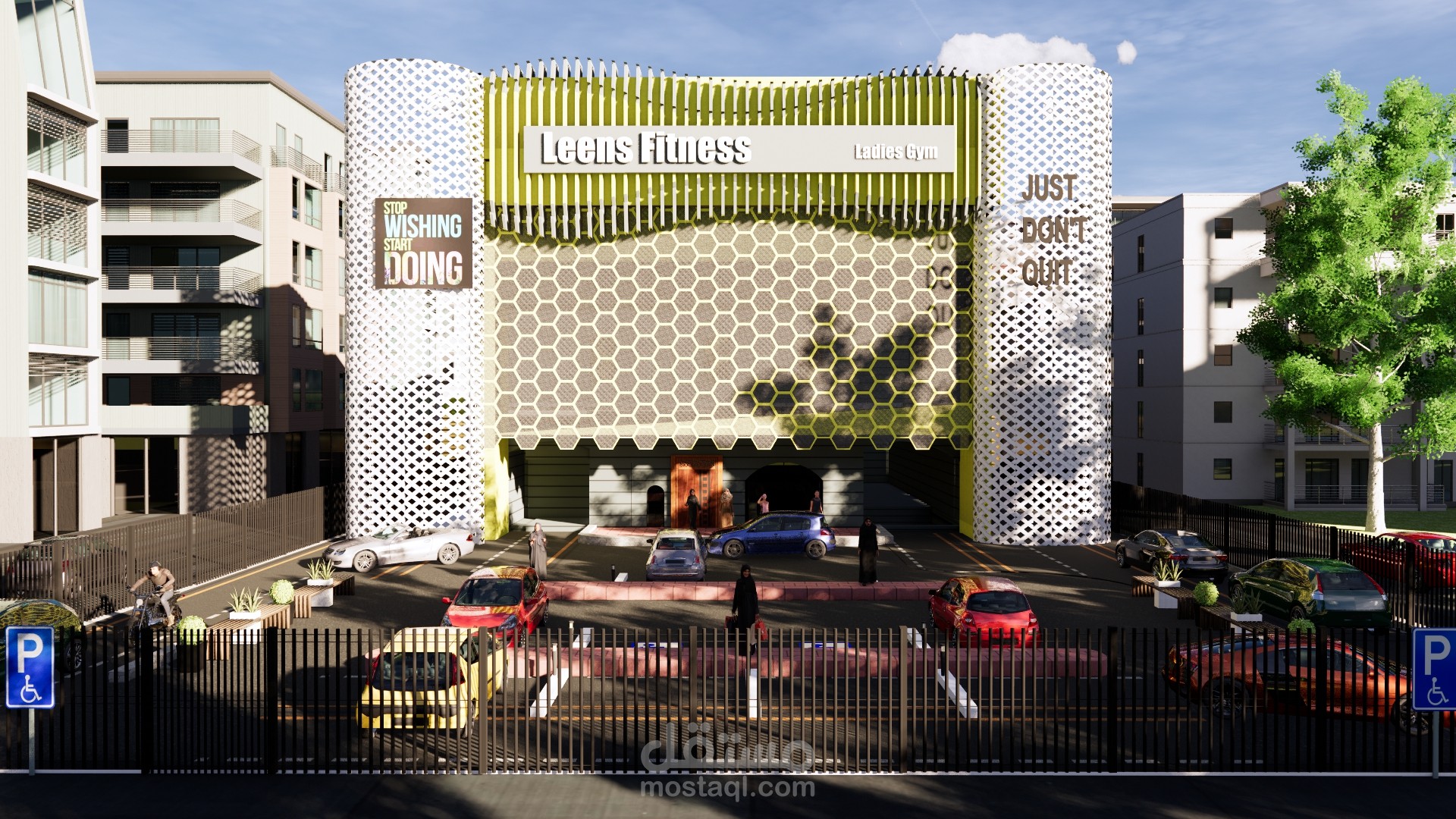 تصميم لجيم نسائي بالمملكه العربية السعودية