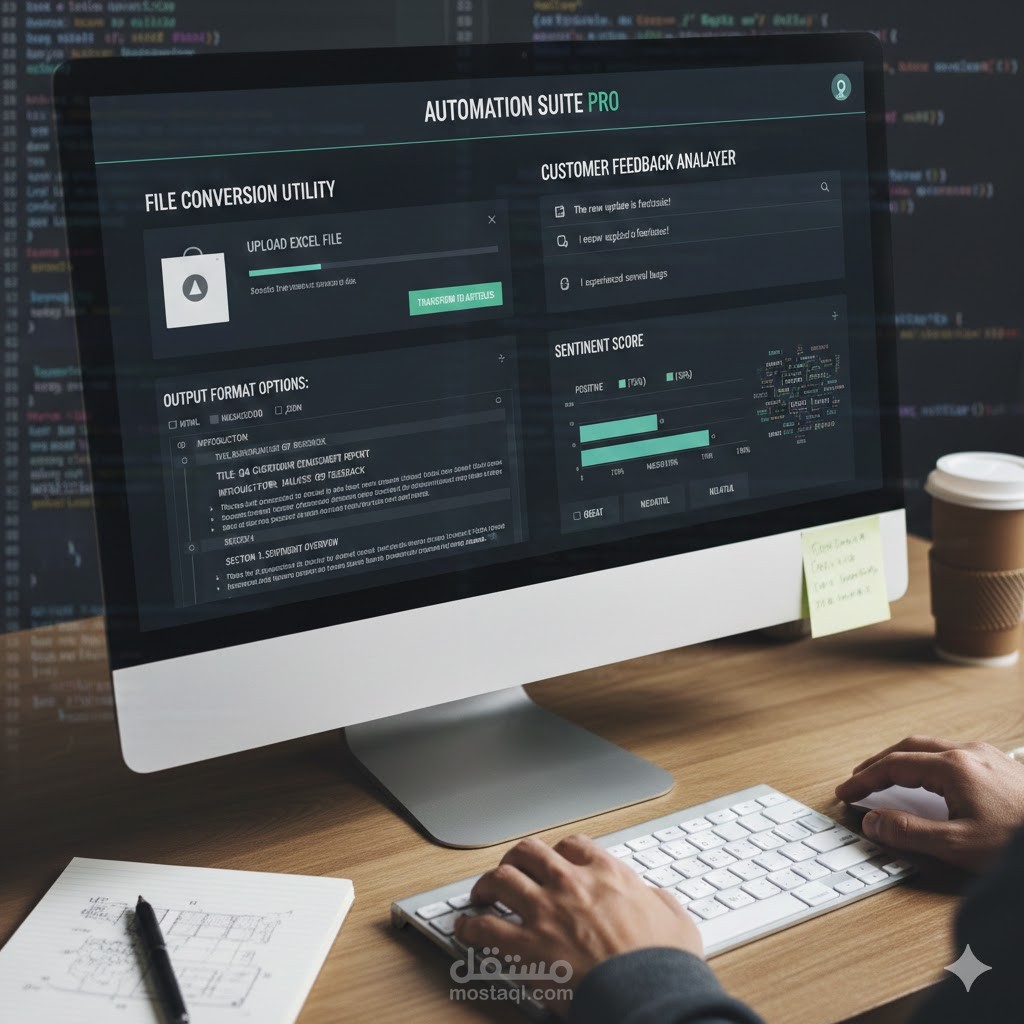 داة "SmartFlow": نظام أتمتة المحتوى وتحليل آراء العملاء ( SmartFlow: AI-Powered Content Automation & Sentiment Analyzer)