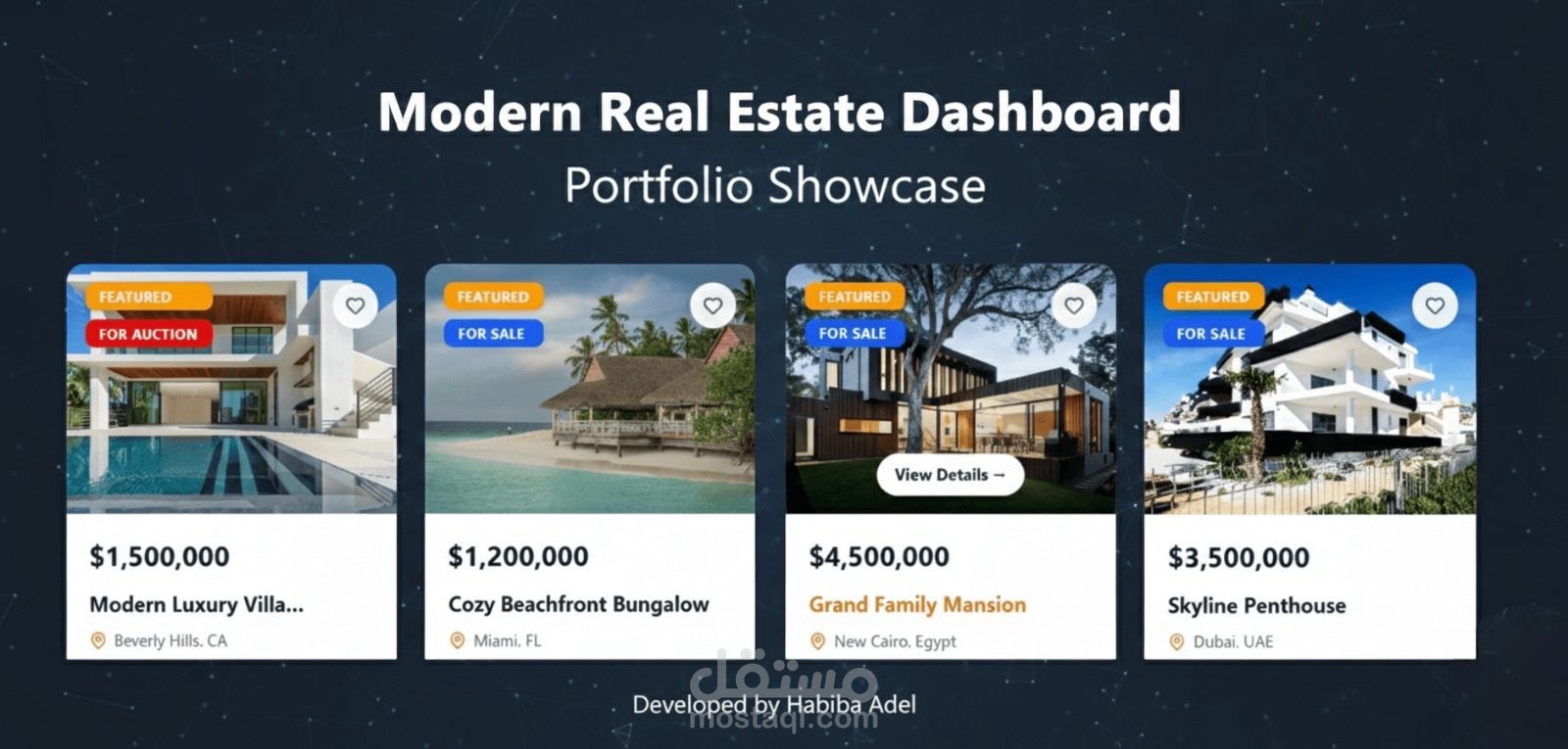 Modern Real Estate Admin Panel - EstateX
