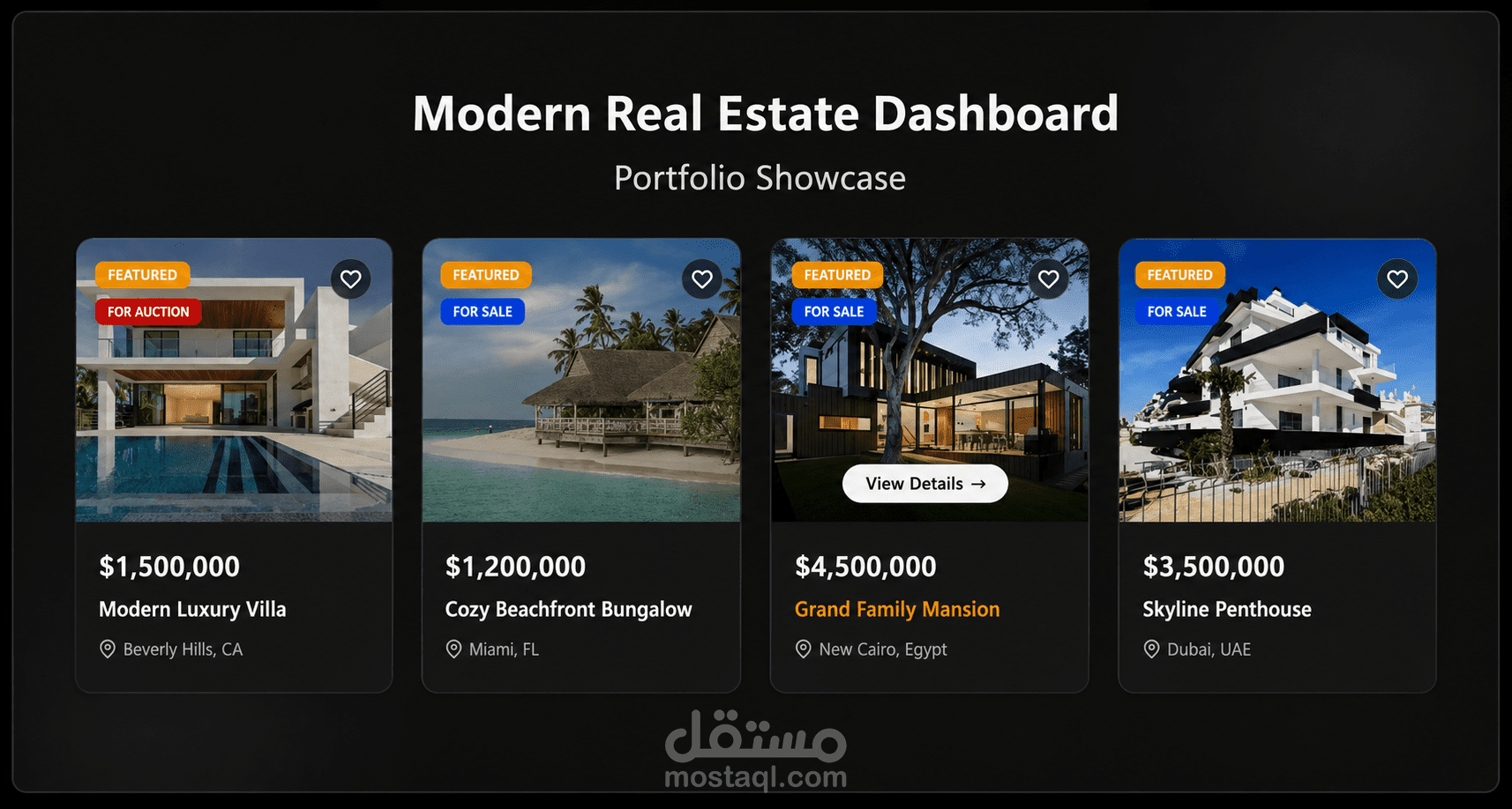 Modern Real Estate Admin Panel - EstateX