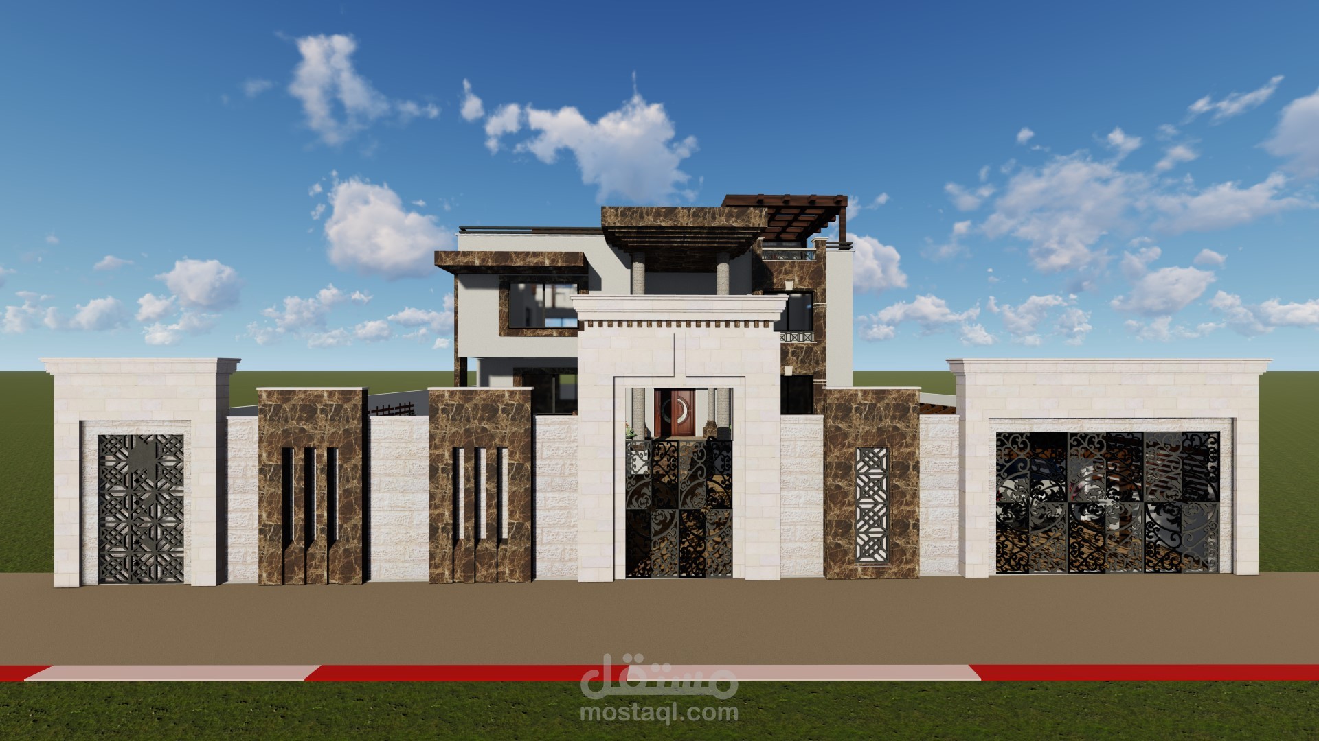 تصميم اخر لبناية سكنية