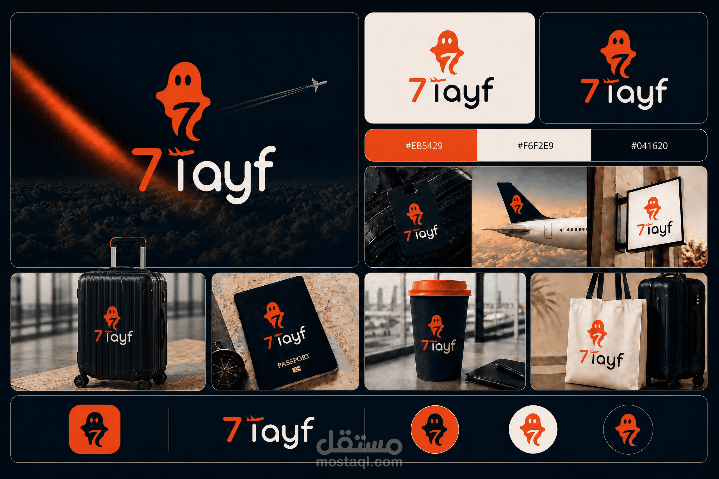 تصميم هوية بصرية متكاملة لعلامة 7 Tayf للسفر و السياحة