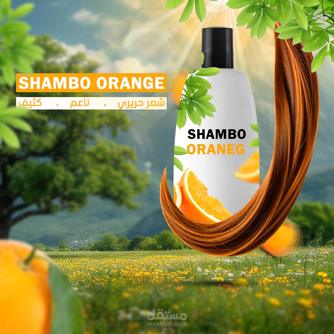تصميم شامبو برتقال