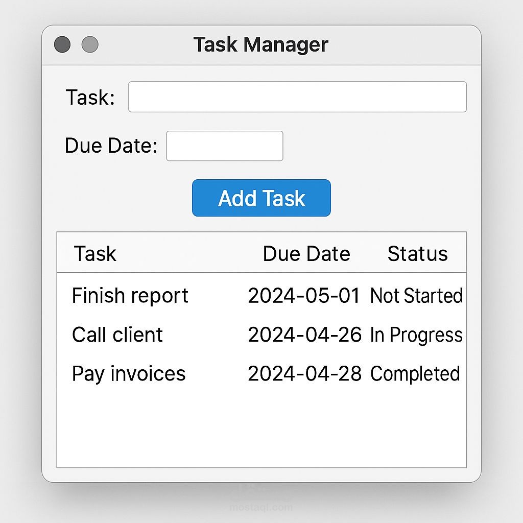 نظام إدارة المهام Task Manager