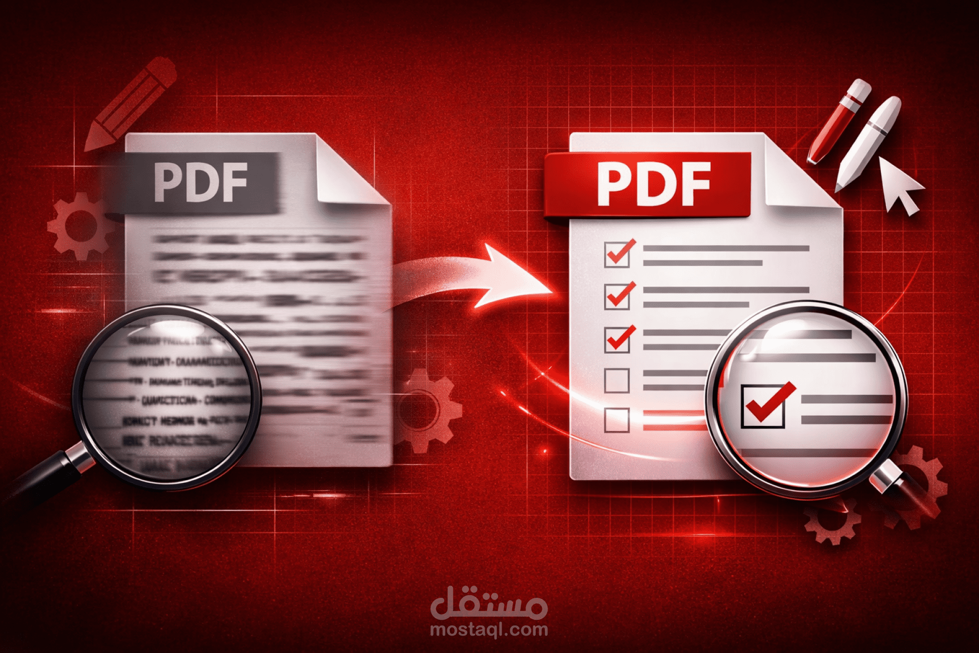 إدراج تعديلات على ملف pdf مصور بطريقة إحترافية