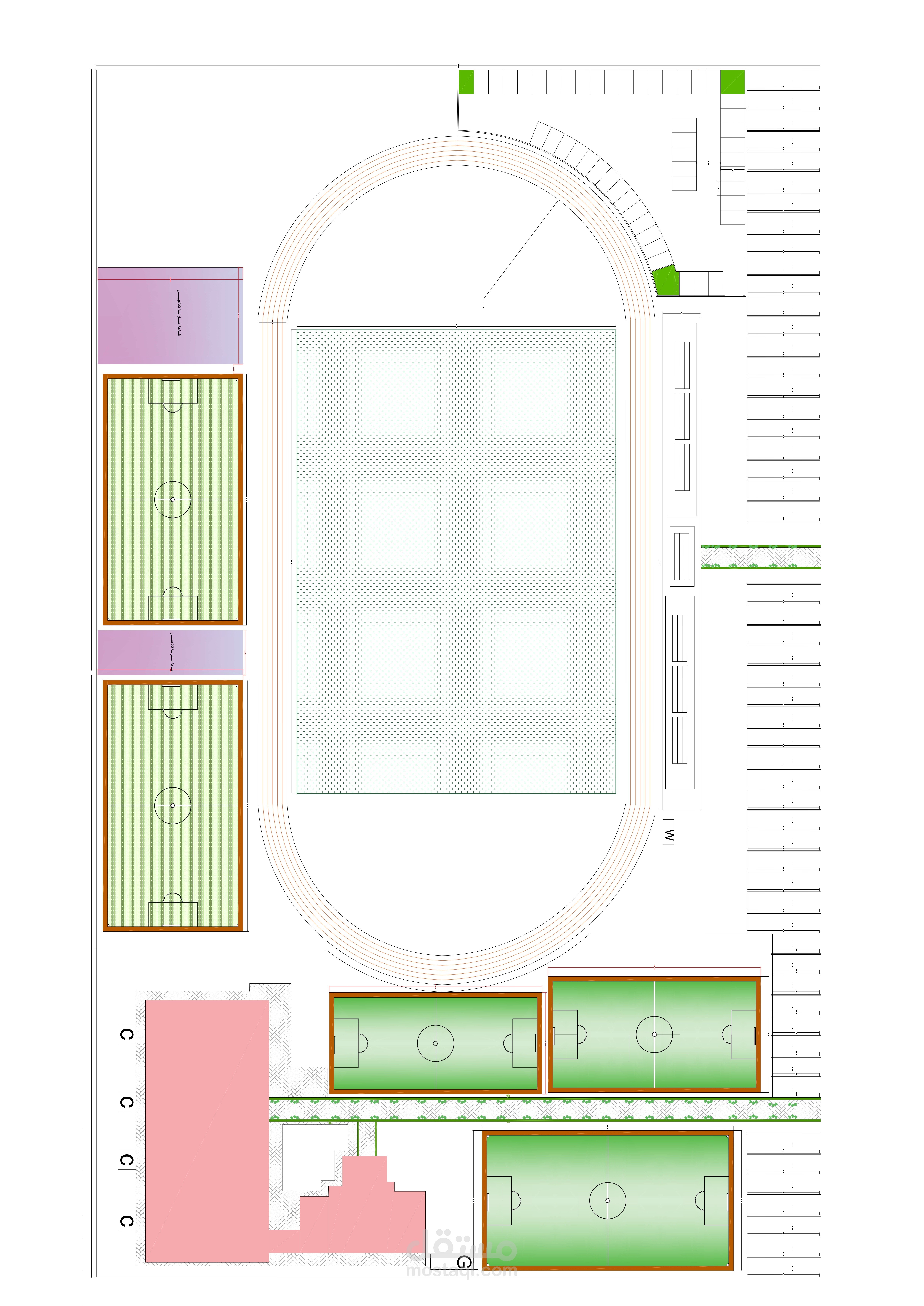 ملعب مركزي كبير