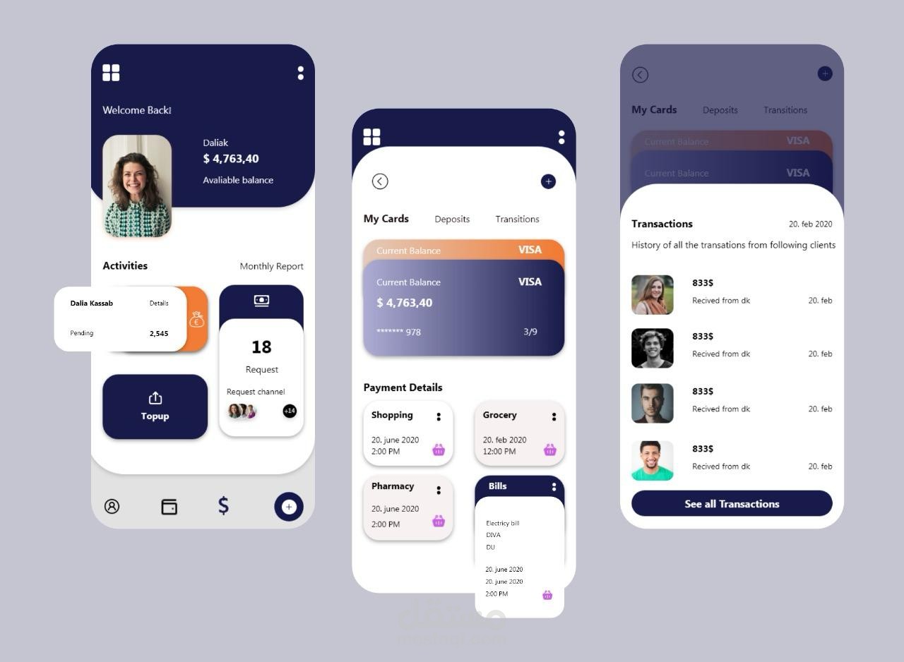 Modern Banking App UI