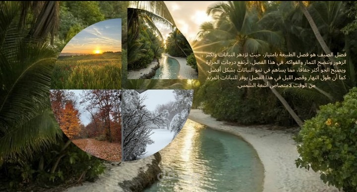 وصف الفصول الاربع