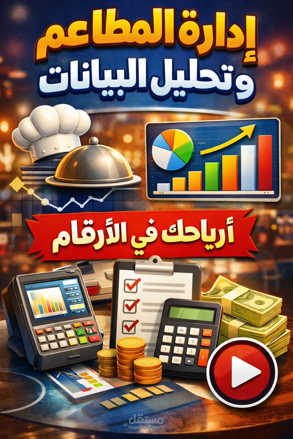 من أعمالي: فيديو توضيحي عن إدارة المطاعم وتحليل البيانات