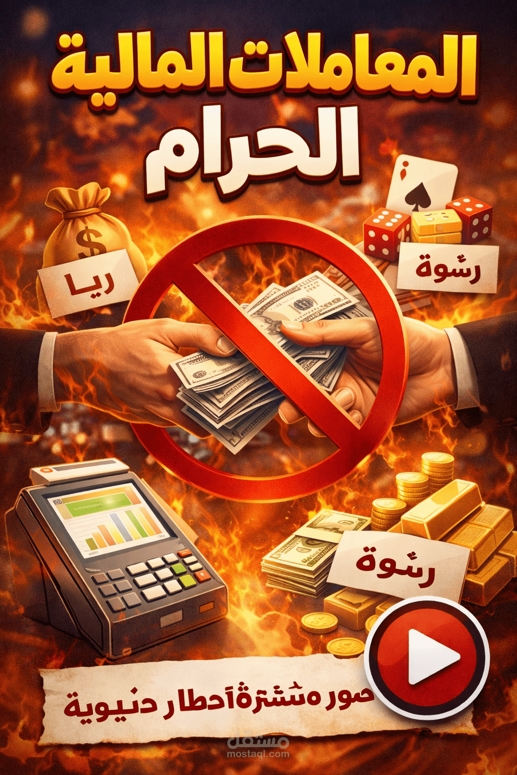 من أعمالي: فيديو توضيحي عن المعاملات المالية الحرام