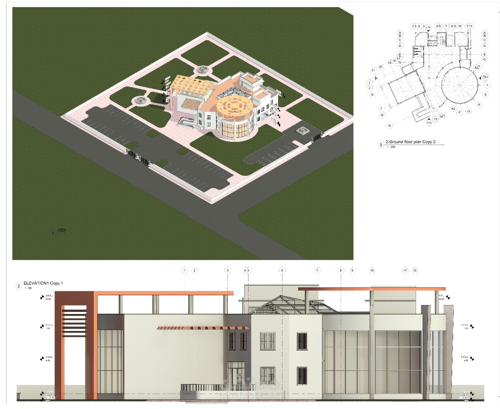 مشروع نادي Revit