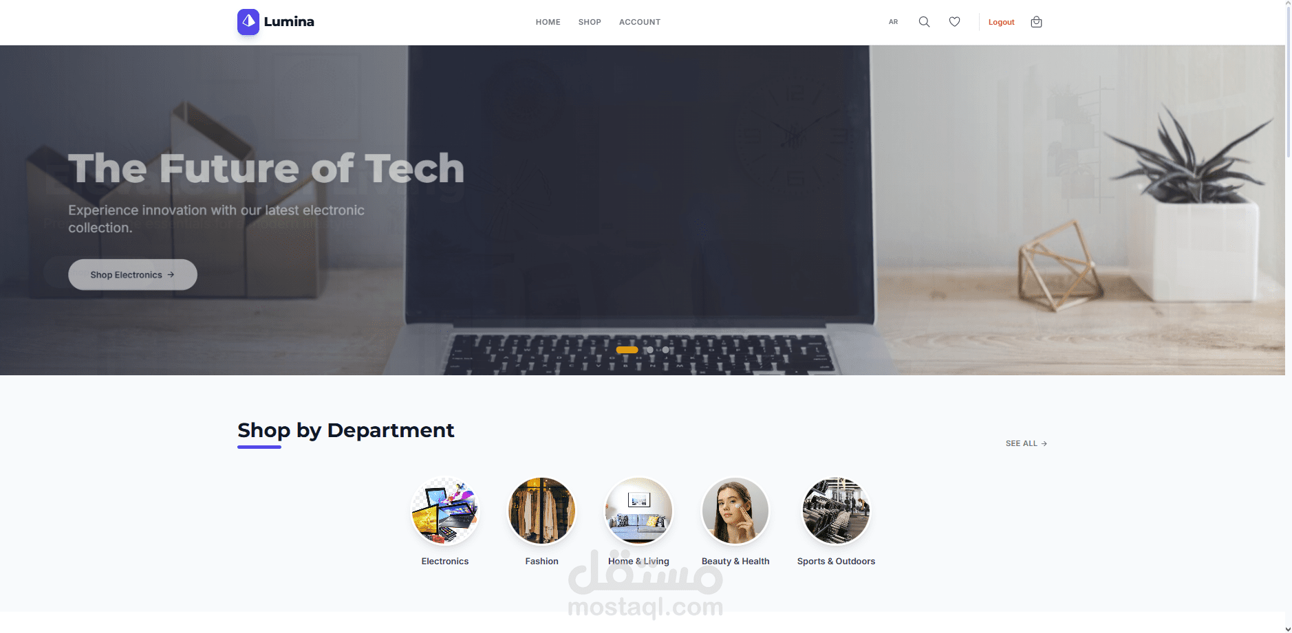 متجر SRD الإلكتروني المتكامل (SRD E-Commerce)