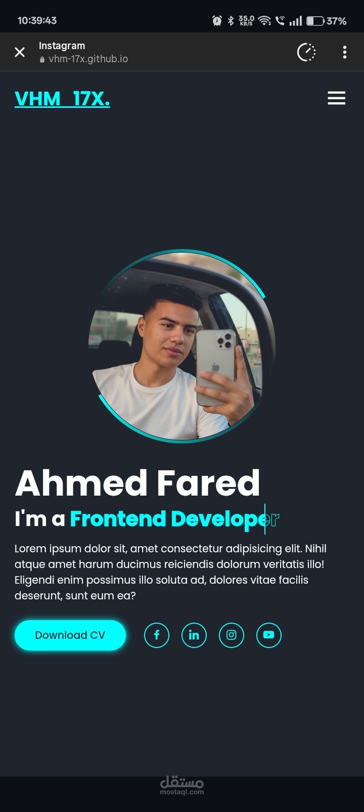Portfolio Website Design