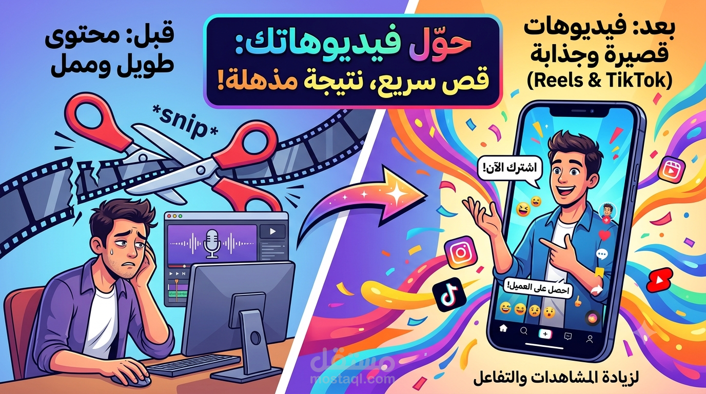 تحويل المحتوى إلى فيديوهات قصيرة سريعة الانتشار