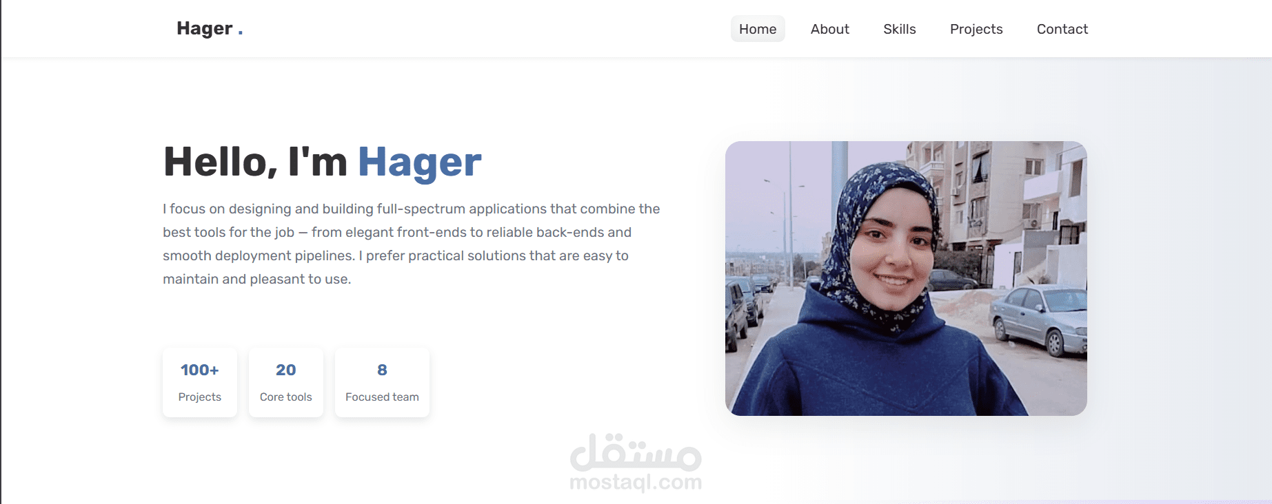 تطوير موقع بورتفوليو شخصي احترافي باستخدام Angular