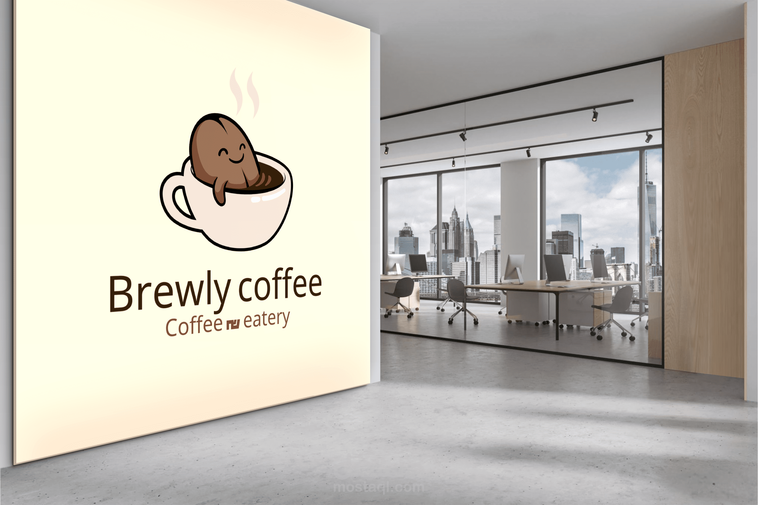 تصميم هوية بصرية كاملة لبراند أو كافيه بشكل احترافي وعصري