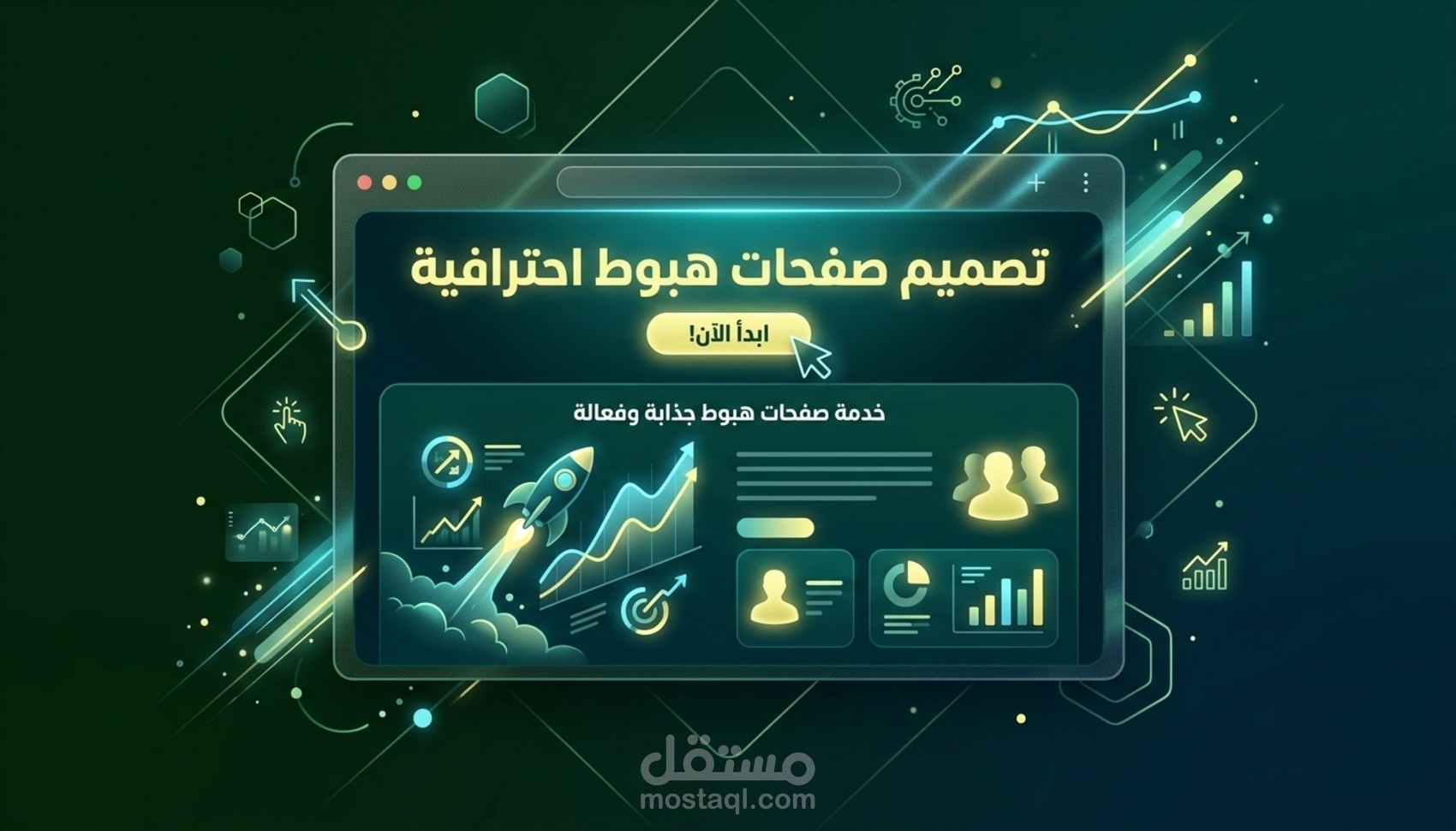 تصميم وبرمجة صفحات هبوط (Landing Pages) احترافية لزيادة المبيعات