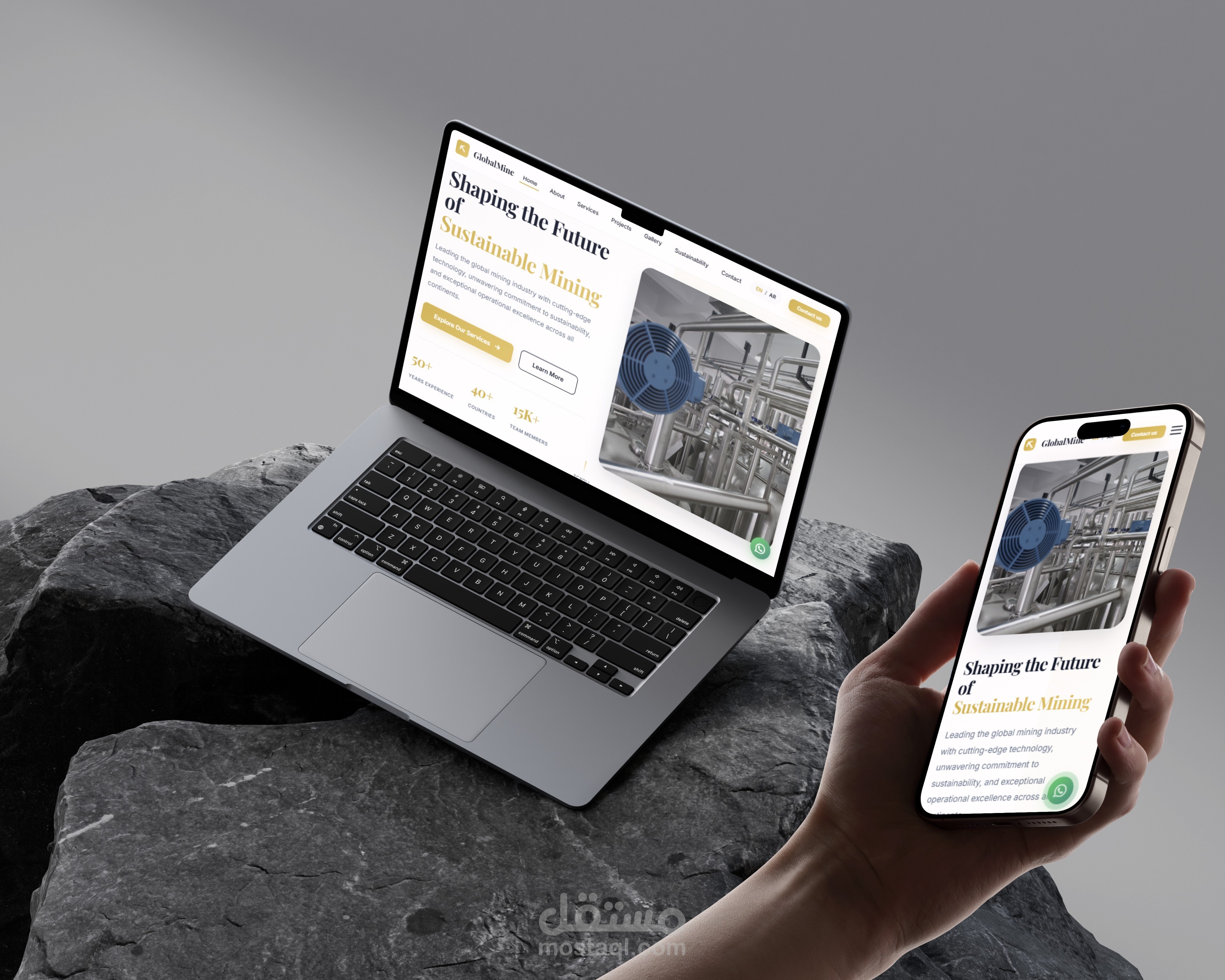GlobalMine - الموقع الرسمي لشركة تعدين دولية (Multi-language & Optimized)