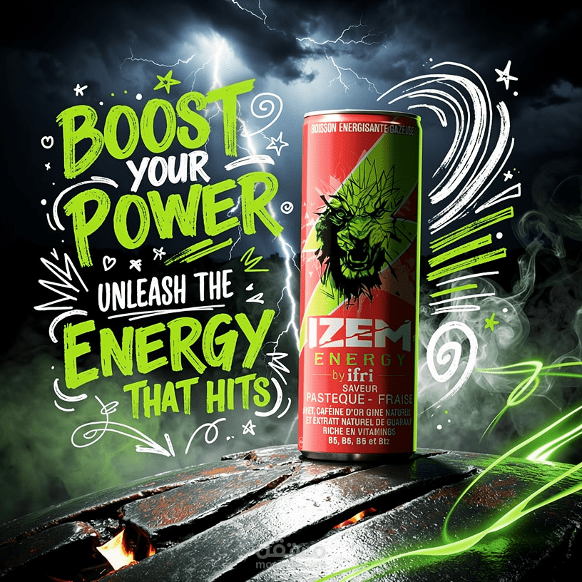 Energy Drink Can (IZEM Energy)