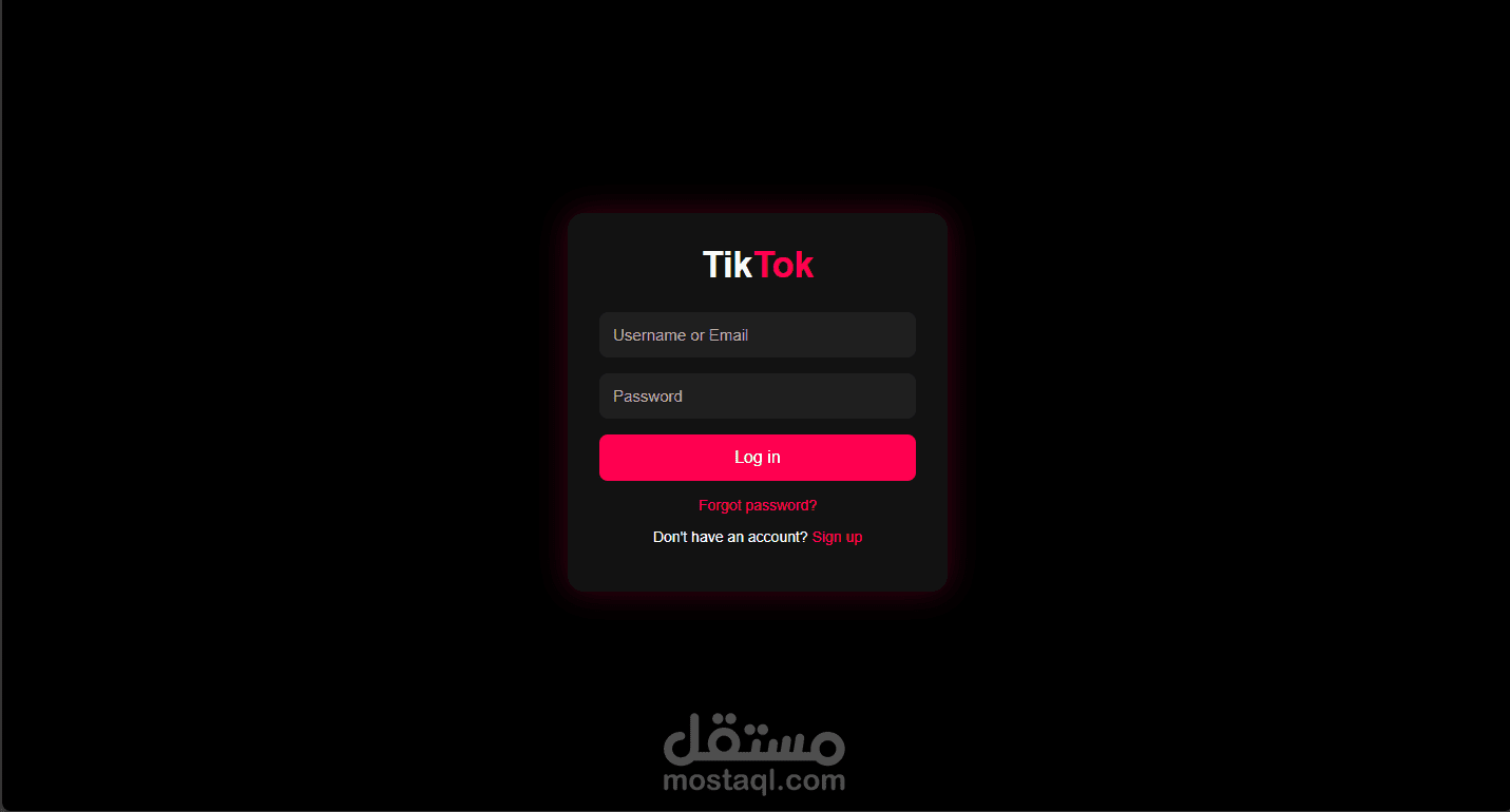 3 نماذج لتسجيل الدخول لمنصه تيك توك وتجسيل البيانات بدون ربط