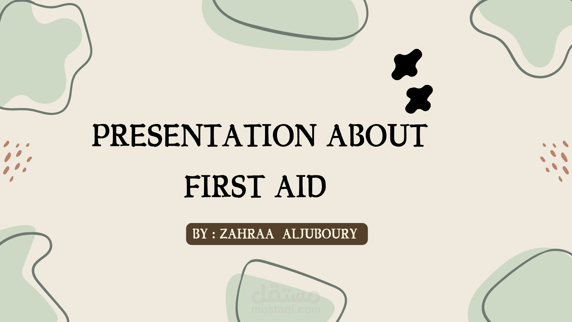 Presentation about first aid