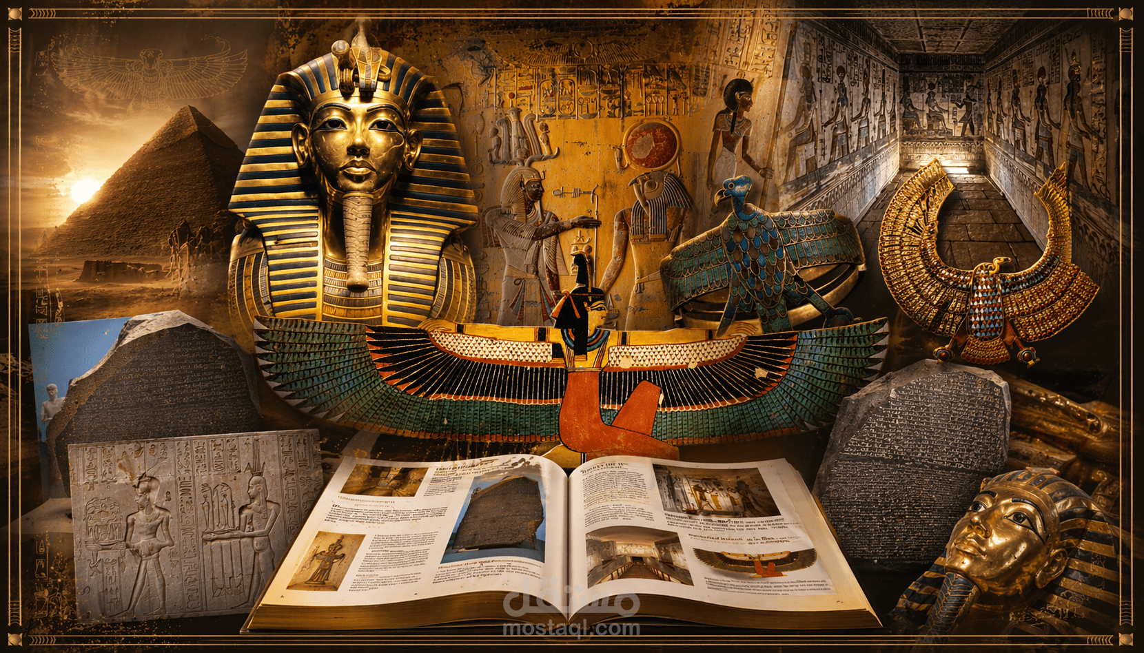 Ancient Egypt Magazine Design | تصميم مجلة إبداعية عن الحضارة المصرية