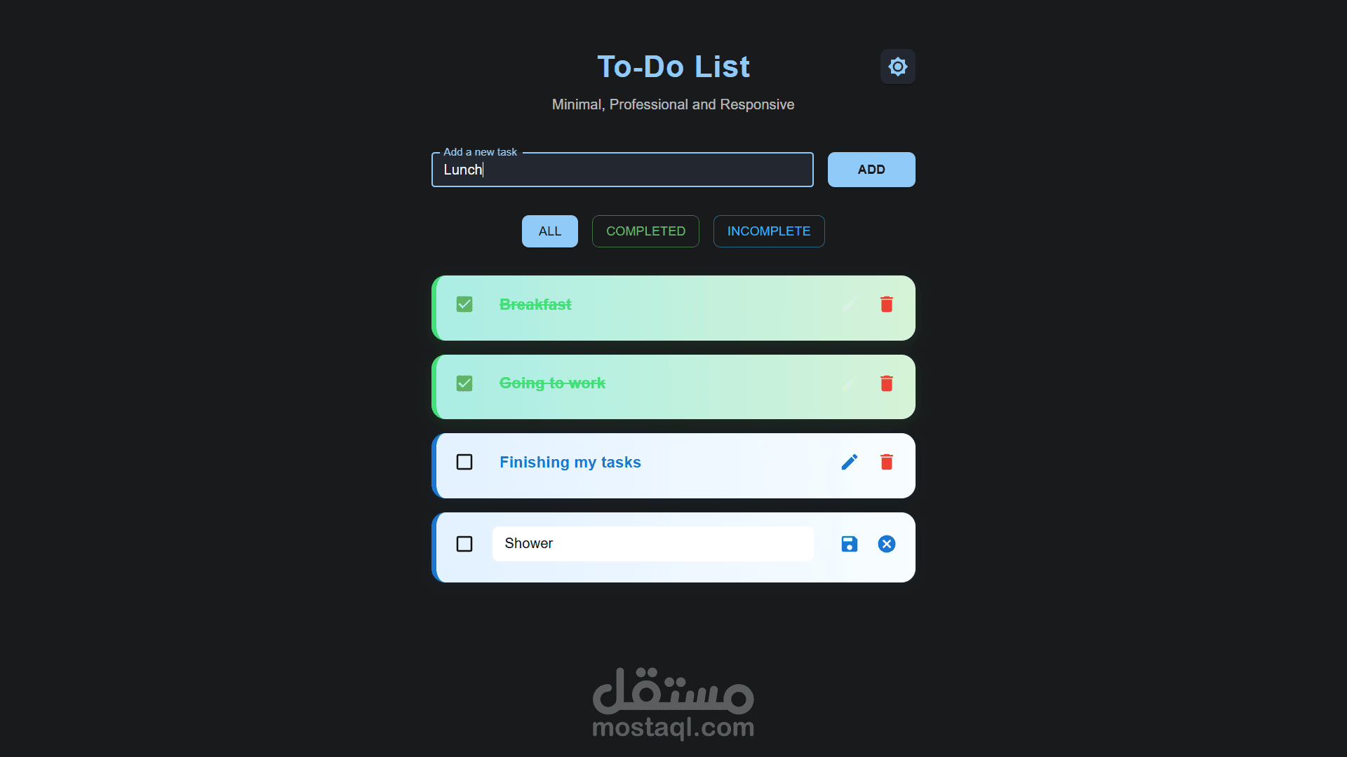 تطبيق إدارة المهام (To-Do List)