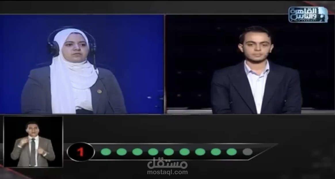 الاجابة على ٩ اسالة متتالية في فقرة تحت الضغط في برنامج العباقرة