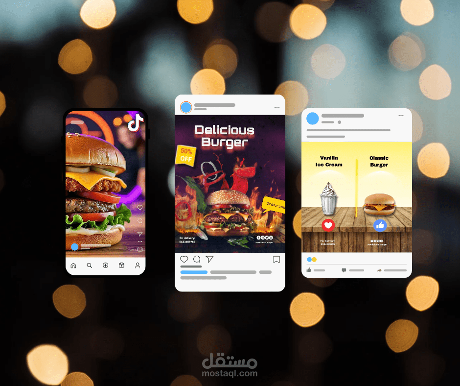 أصمم لك هوية بصرية مميزة + تصاميم سوشيال ميديا بجودة عالية