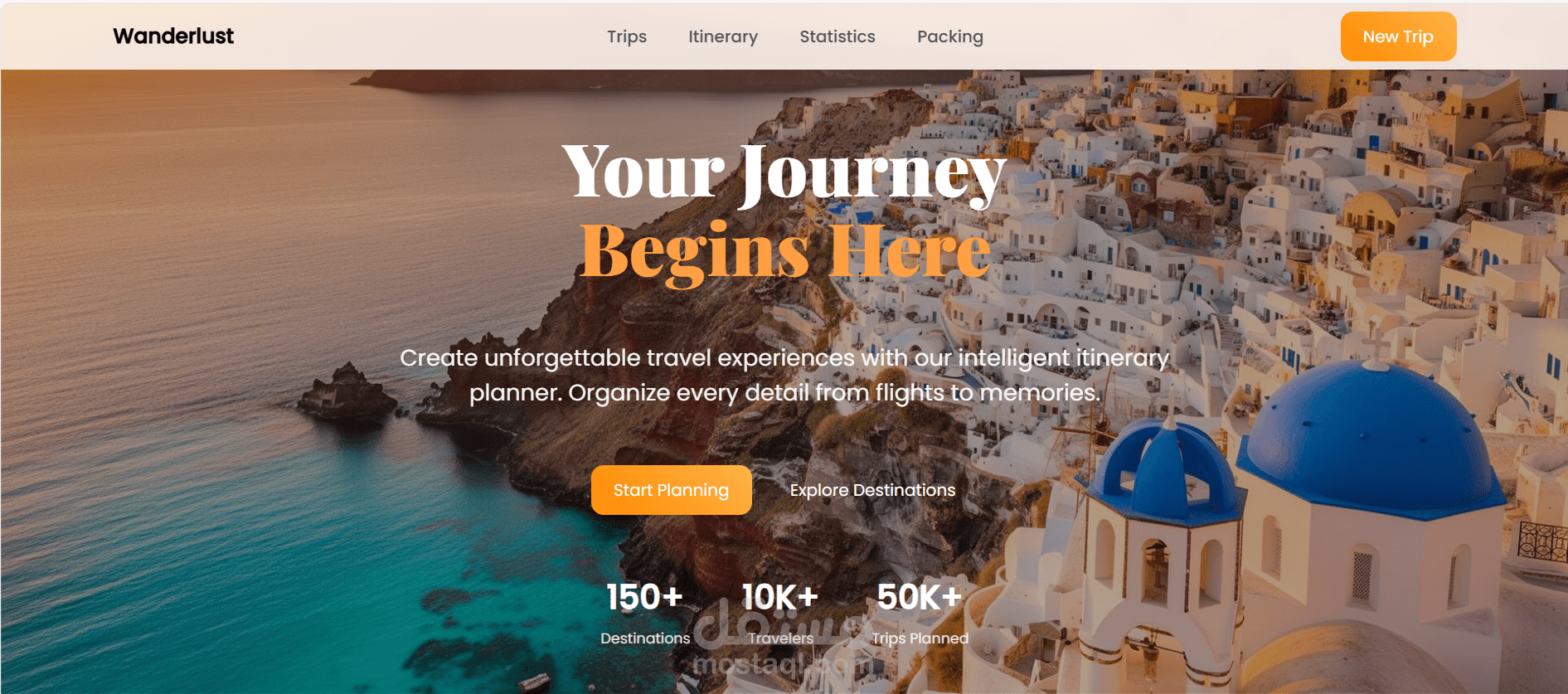 تصميم موقع سياحي متجاوب لجميع الشاشات