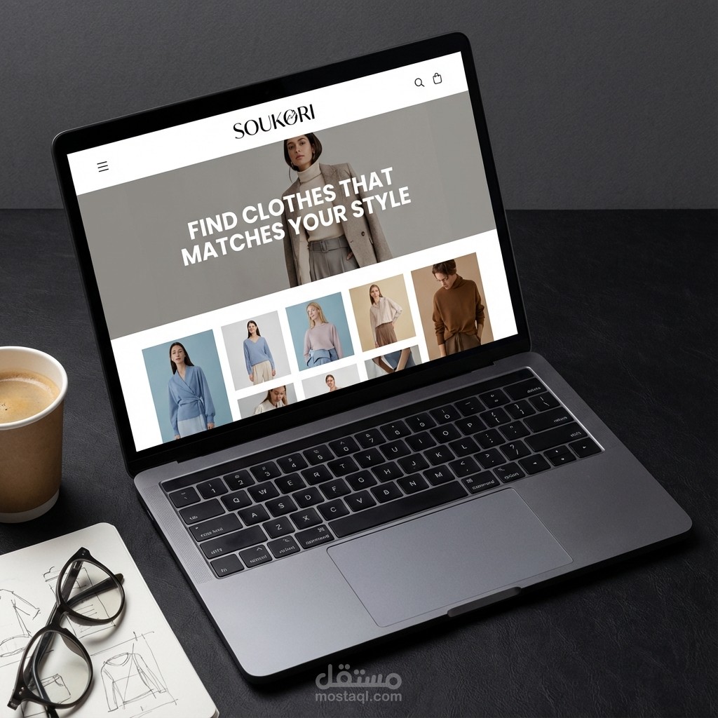 إنشاء متجر إلكتروني متجاوب (Responsive) لتجارة الأزياء - SOUKORI
