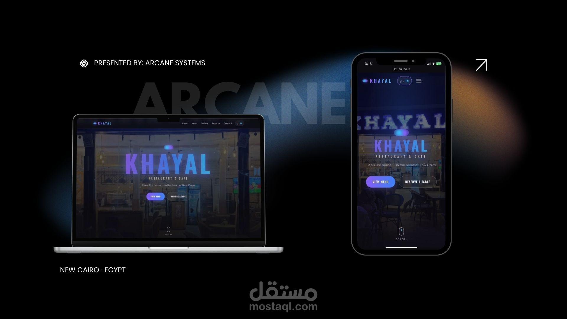 Khayal Restaurant & Cafe — Bilingual Business Website