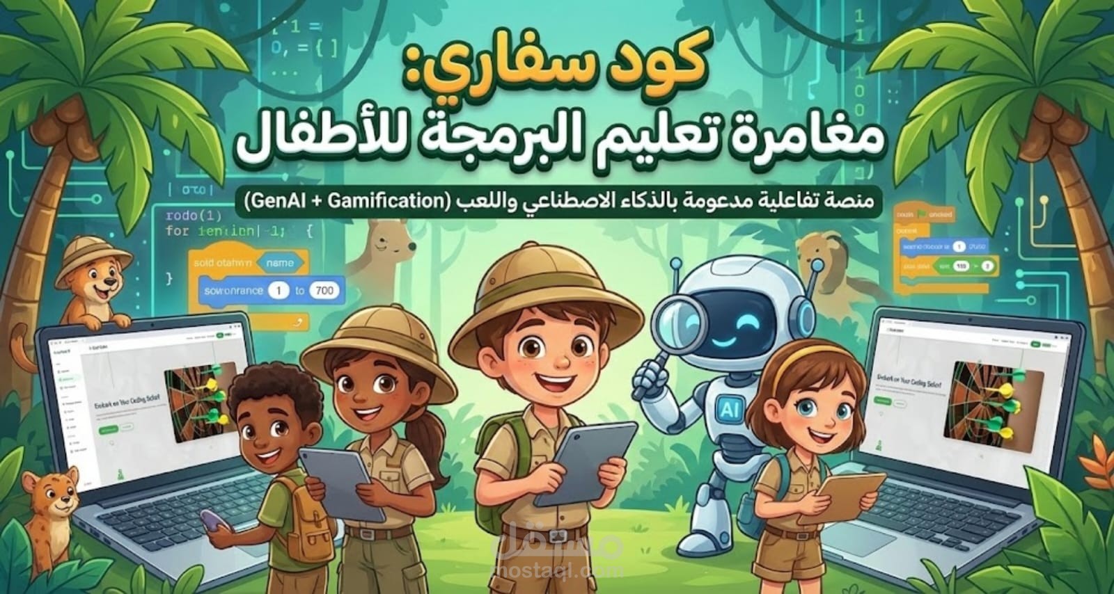 منصة تعليمية ذكية لتعليم البرمجة (Python) للأطفال باستخدام تقنيات الـ AI واللعب (Gamification)