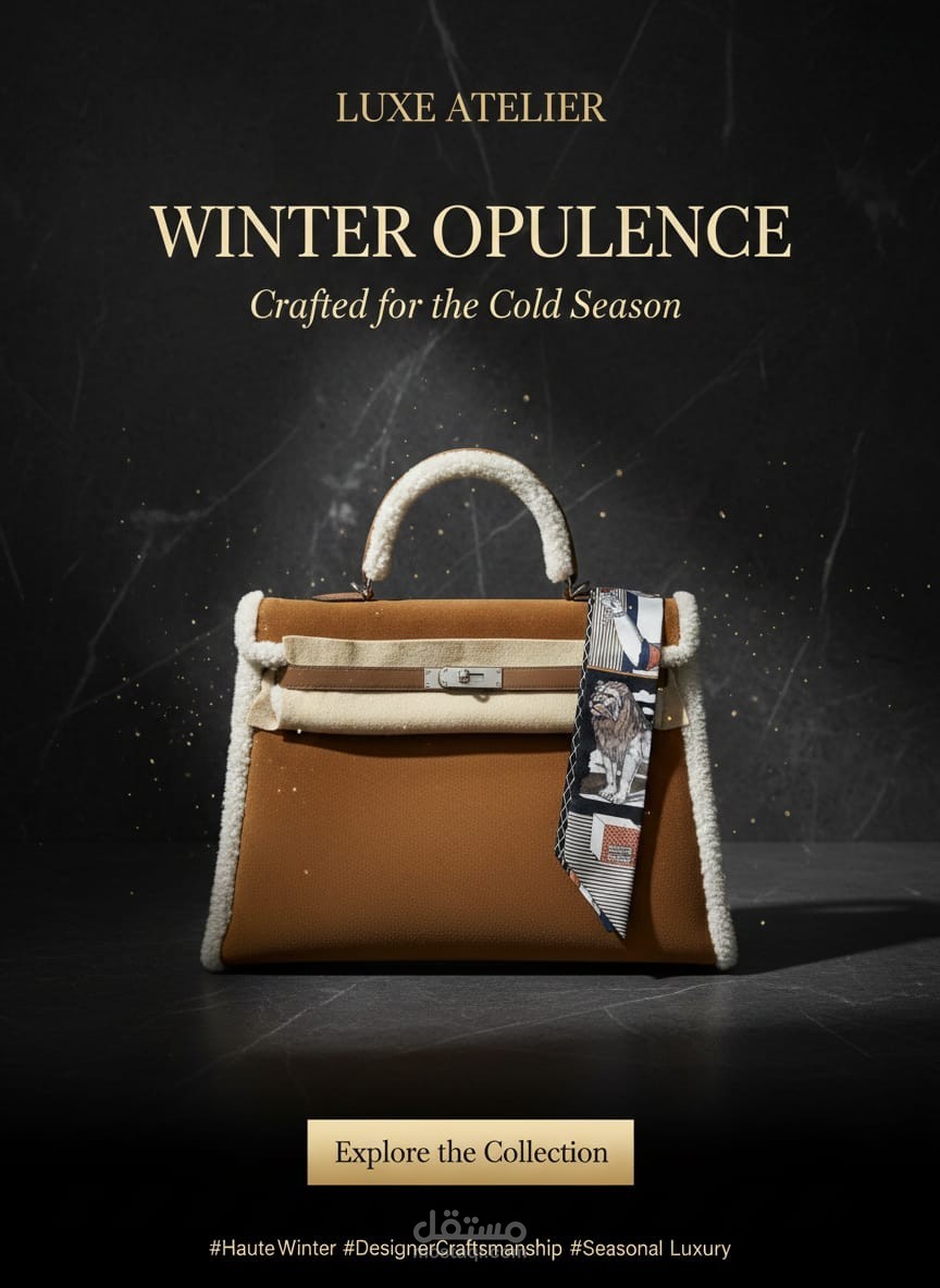 تصميم بصري لشنطة يعكس هوية البراند