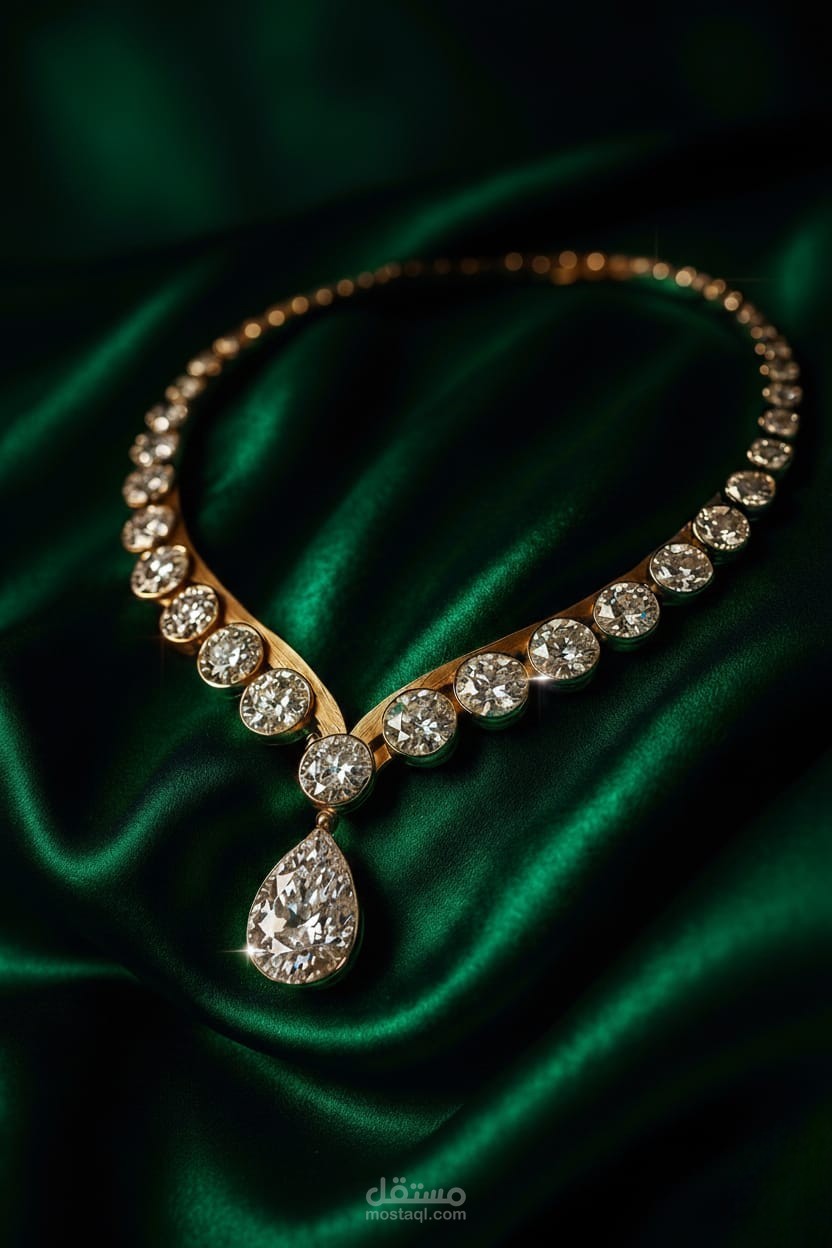 تصميم عقد فاخر يعكس هوية البراند