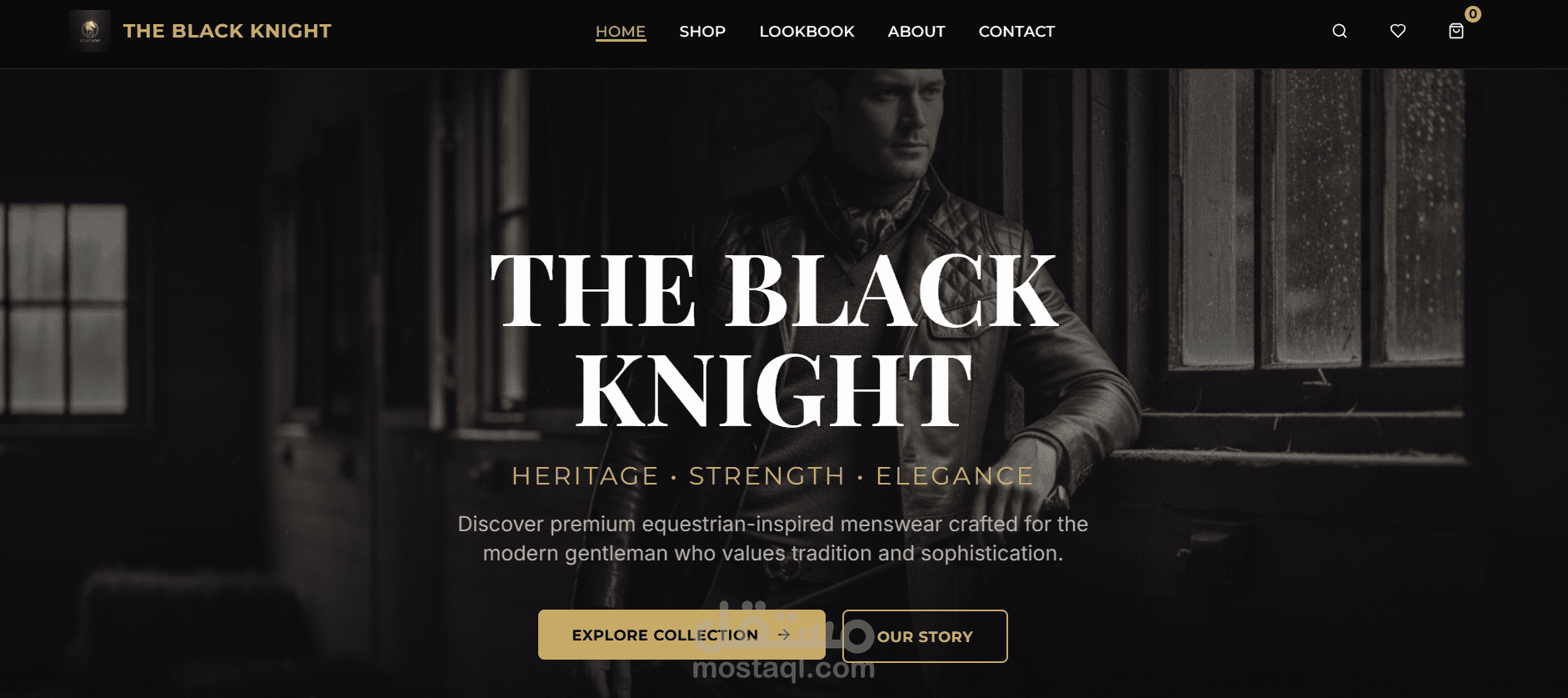 موقع إلكتروني لبيع ملابس الفروسية للرجال