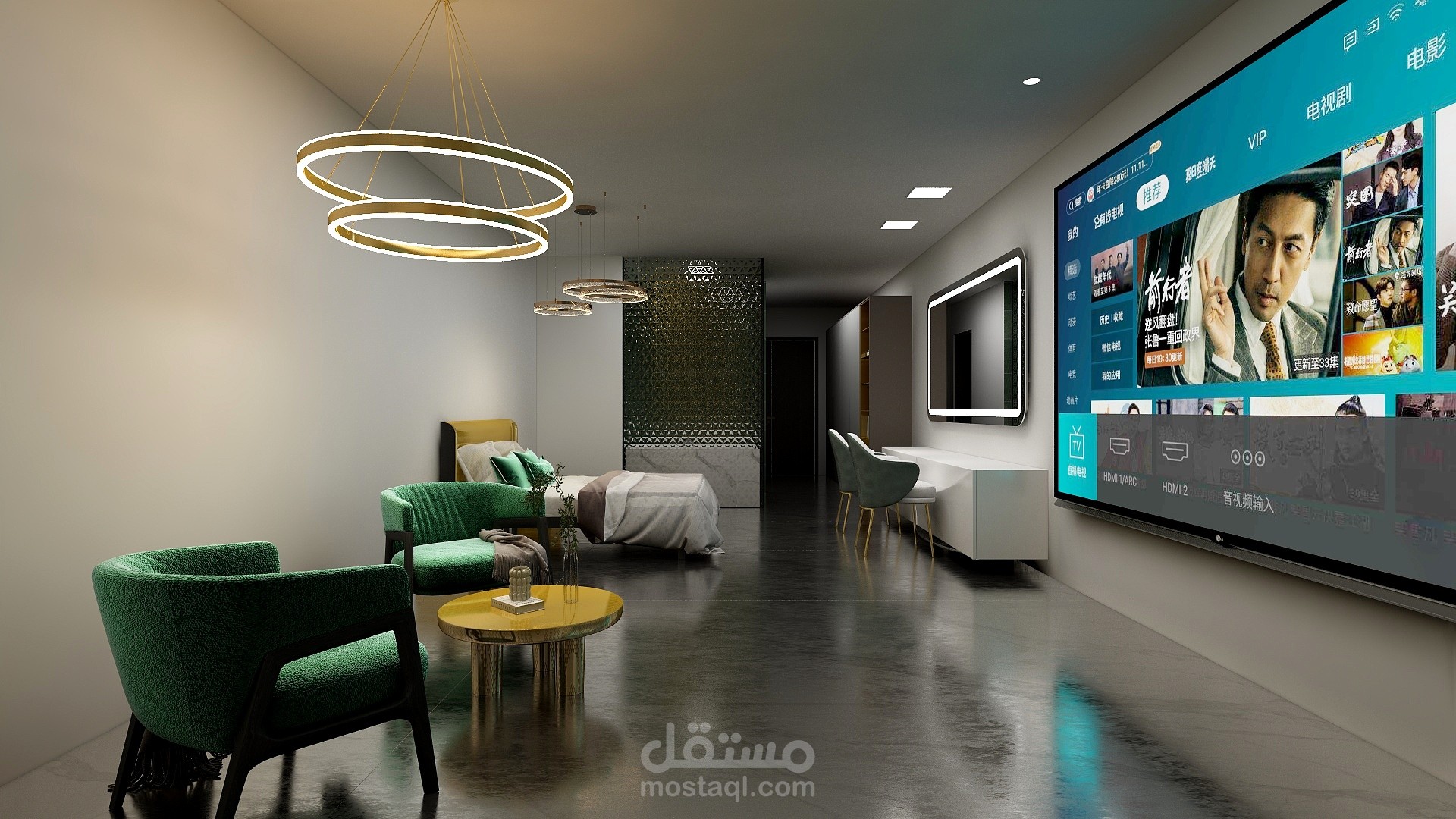تصميم غرف مودرن حسب الطلب لفندق