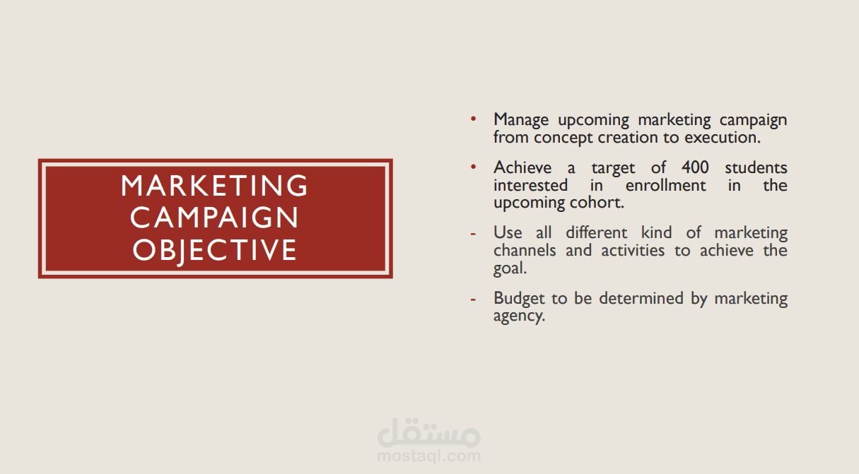 Marketing Brief