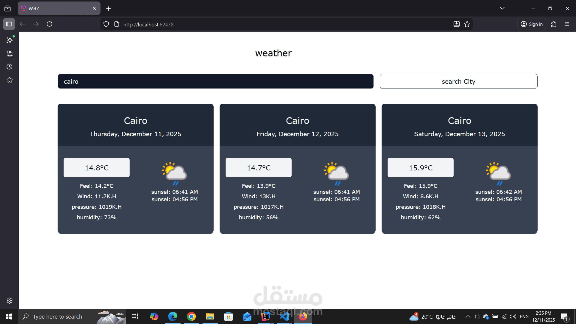 weather app