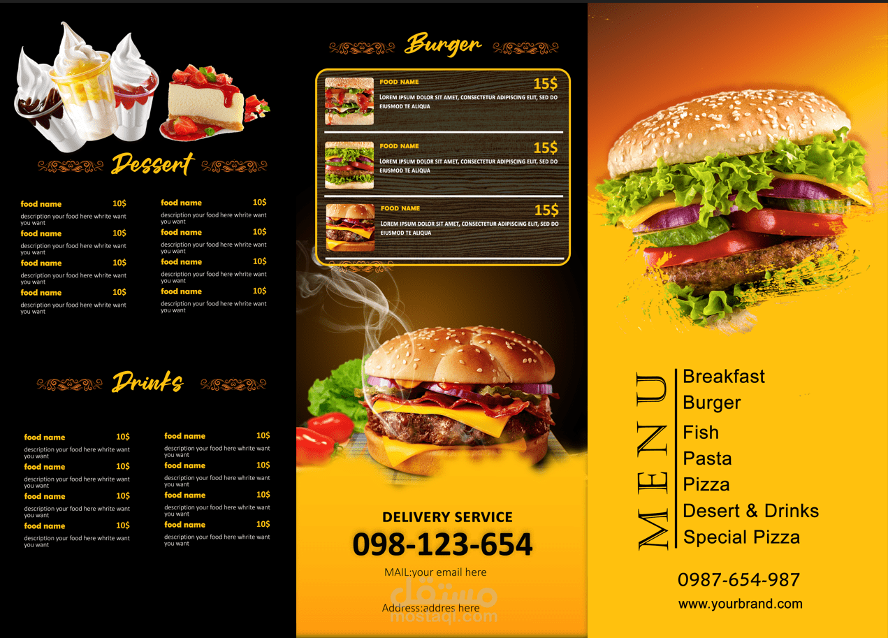 عمل قائمة اسعار" عمل تدريبي فقط "